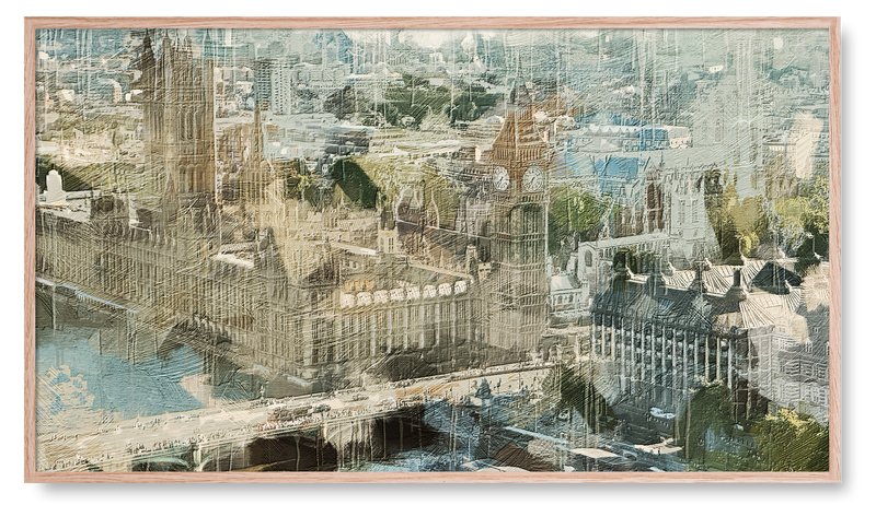 Big Ben in London England. Digital Artwork for the Samsung Frame TV