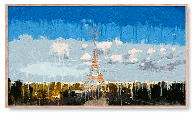 The Eiffel Tower. Paris, France. Digital Artwork for the Samsung Frame TV