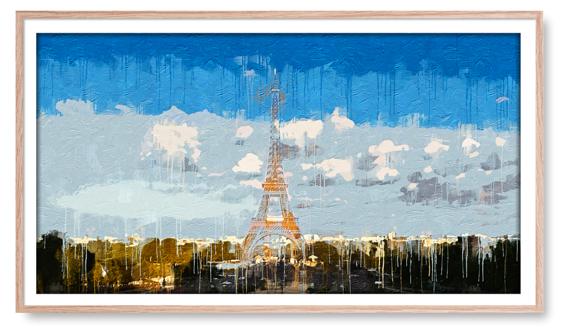 The Eiffel Tower. Paris, France. Digital Artwork for the Samsung Frame TV