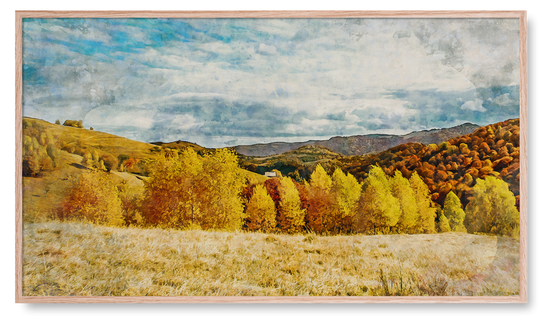 Fall Landscape with Yellow Trees. Fall Collection for the Samsung Frame TV