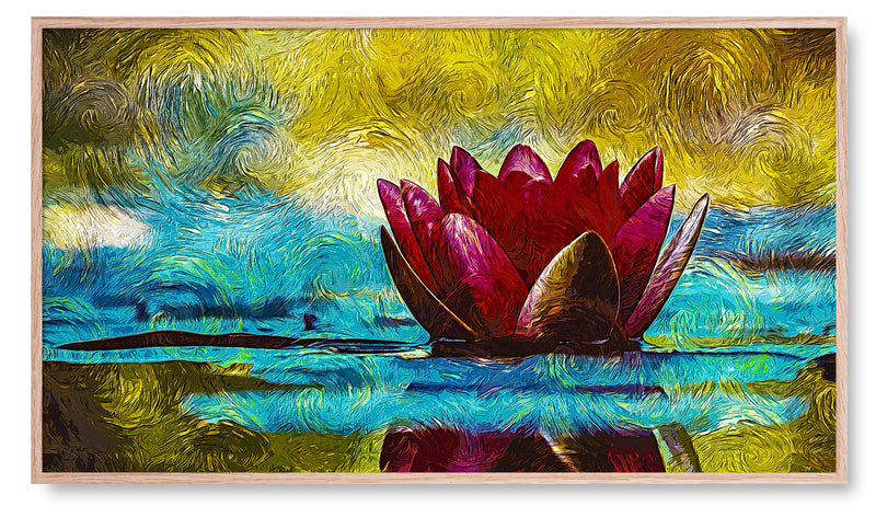 Floating Lotus Flower. Artwork for the Samsung Frame TV.