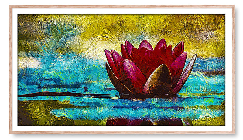 Floating Lotus Flower. Artwork for the Samsung Frame TV.