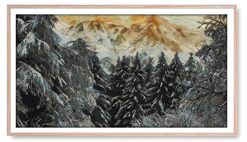 Snow Covered Trees. Winter Collection for the Samsung Frame TV