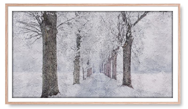 Snowy Park Path. Winter Collection for the Samsung Frame TV